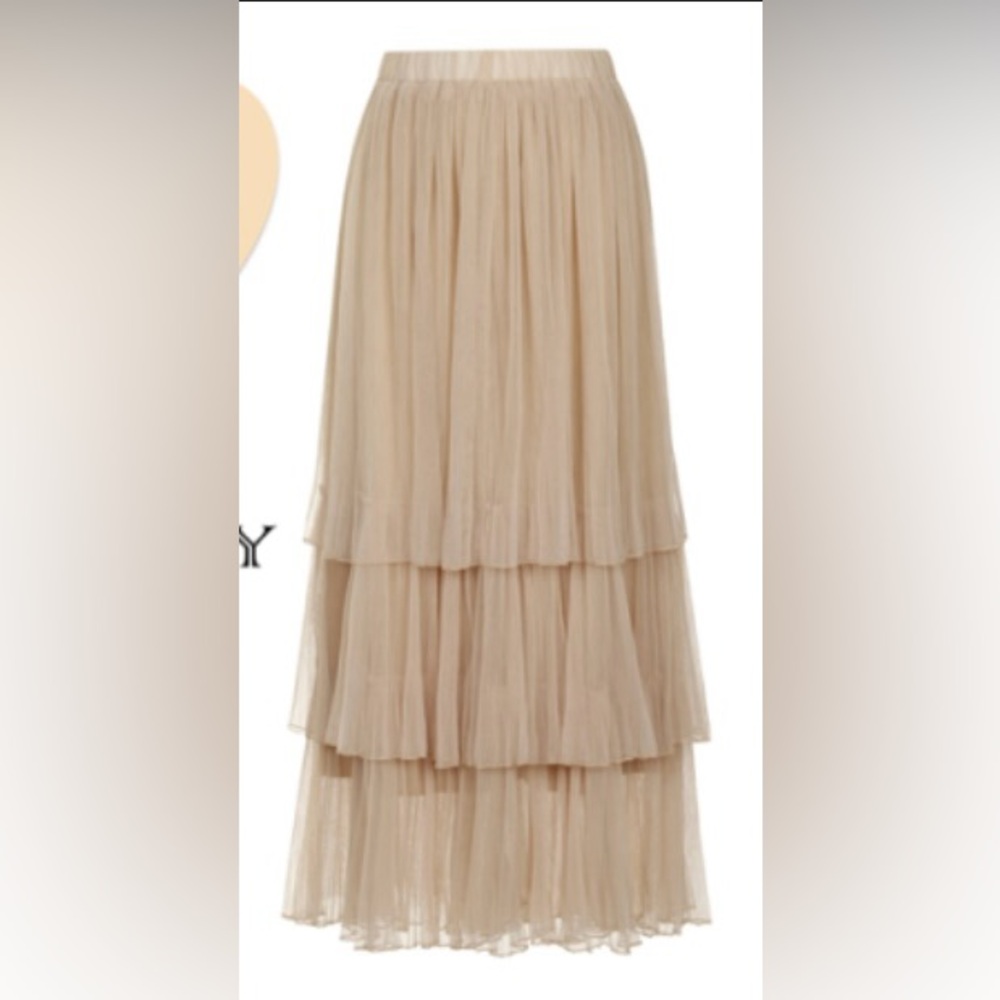 Tiered Lace Maxi Skirt